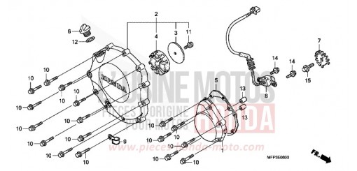 PANNEAU CARTER-MOTEUR D. CB1300SA8 de 2008